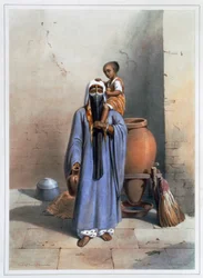 Fellah nainen ja lapsi, 1848