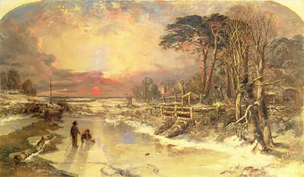 Talvikohtaus Thamesilla, 1846