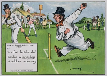 How to Place Men in the Field (V), julkaisusta "Laws of Cricket", julkaistu 1910