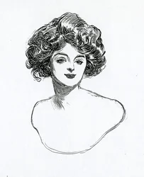 Gibson-tyttö, n. 1902
