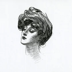 Gibson-tyttö, n. 1902