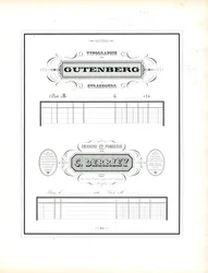 Typografian ja kirjasinvalimon edustavat kirjelomakkeet (painatus)