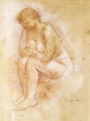 Istuva alaston; Nue Assise