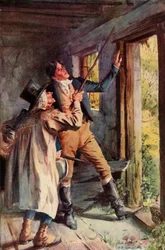 Hän osoitti ruosteiseen rautakiitteeseen, 1928.