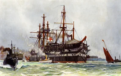 The Old Implacable (Duguay Trouin) Devonportissa, 1901