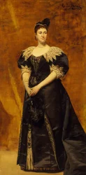 Rouva William Astor Caroline Webster Schermerhorn, 1831-1908, 1890.