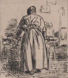 Silittävä nainen, 1843.