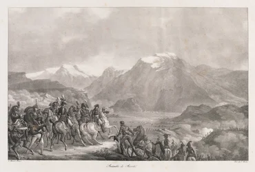 Rivolin taistelu, 1800-luvun alku (litho)