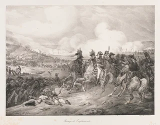 Iagliomenton ylitys, 1800-luvun alku (litho)