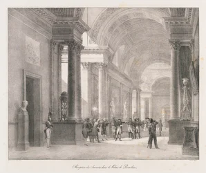 Saapuminen Berliiniin, 1800-luvun alku (litho)