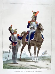 1. Chasseurs-rykmentin univormu, Ranska, 1823.
