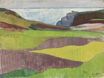 Kalliomaisema, Le Pouldu, noin 1891.