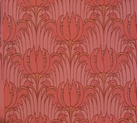Taustakuvan on suunnitellut Voysey, Victorian