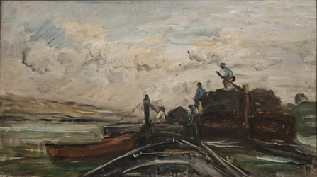 Proomut joella, noin 1865