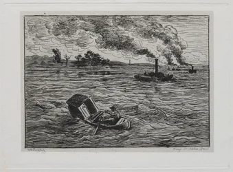 The Boat Trip: The Steamboats tai Watch Out for the Steamers, 1861.