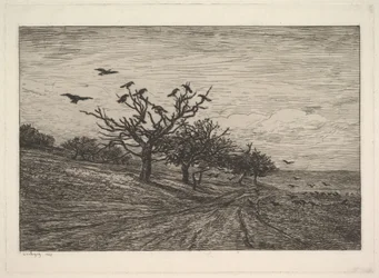 Puu täynnä varisia, 1867.