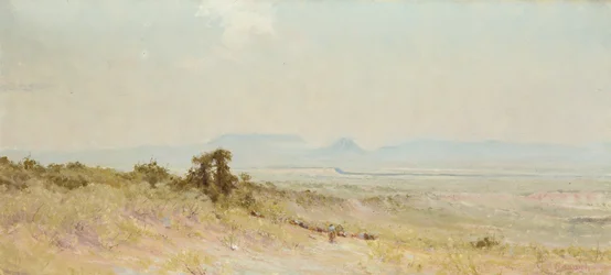 House Mountain on the Llano, noin 1920 (öljy kankaalle).