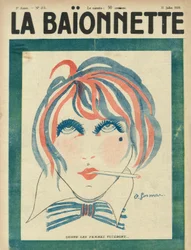 "La Baionnette" -sanomalehden kansi 31. heinäkuuta.