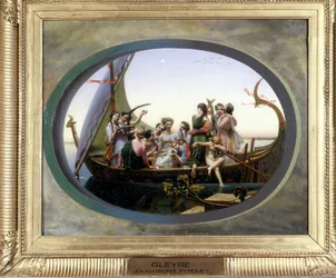 Charles Gleyren (1806 - 1874) kadonneet illuusiot, öljy kankaalle.