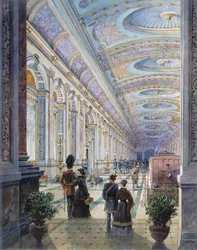 Suunniteltu aseman sisustus, 1883 (wc paperilla)