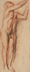Mies alaston (liitu paperille)