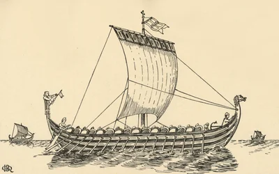 Norman Ship perustuu Bayeux Tapestry, 1931