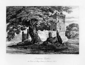 Lochlevenin linna, Skotlanti, Skotlannin kuningattaren Marian vankila, 1840