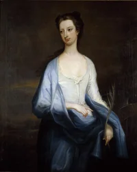 Catherine Hoskinsin, Devonshiren herttuattaren muotokuva, n. 1718 (öljy kankaalle)