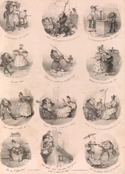 Kaksitoista satiirista vinjettiä Le Charivari, 10. joulukuuta 1832, 1. joulukuuta 1832.