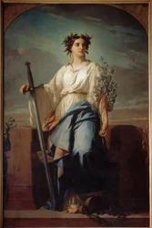 Charles Landellen tasavallan maalauksen allegorinen esitys