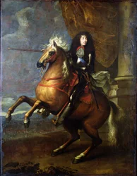 Ludvig XIV:n (1638-1715) ratsastusmuotokuva, noin 1668