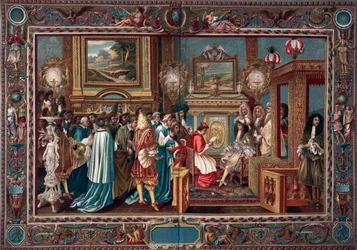 Ludvig XIV:n kuulija paavin suurlähettilään Sigismondo Chigin luo, 29. heinäkuuta 1664, 1903.