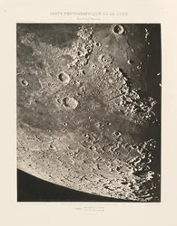 Carte photographique de la lune, planche X (Kuun valokuvakartta, levy X),helmikuu 12. helmikuuta