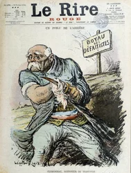 Karvainen takaosa: Clemenceau, Trench Cleaner. Kansi "" The Laughter"" 16.2.1918