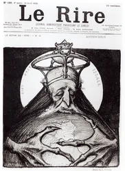 Karikatyyri Rothschild-suvusta Le Rire -lehdestä, 16. huhtikuuta 1898.