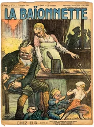 Kansi "" La Baionnette", Satirical en Colors