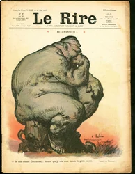 Kansi ""Le Lire"", satiirinen väreissä