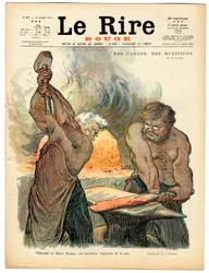 Kansi "" The Red Laughter"", numero 37, Satiirinen väreissä