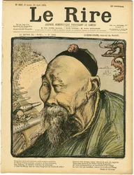 Kuvitus Charles Leandresta (1862-1934) Le Liren kanteen