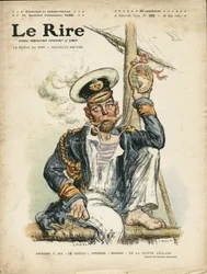 Kuva Charles Leandresta (1862-1934) Le Riren kanteen, 28.5.2010 - Englanti Iso-Britannia, Folie, Maritime Marine Seaside, Tupakointi, Tupakka - George V (1865-1936)