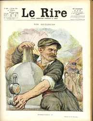 Kuva Charles Leandresta (1862-1934) Le Riren kanteen, 29.5.20 - Diktaattorimme - Junarautatie - Gaston Monmousseau (1883-1960)