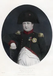 Viimeisin muotokuva Napoleonista Bellerophon-laivalla - Eastlake, Sir Charles Lock (1793-1865) - 1815 - Etsaus, akvarelli - 29,5x22,4 - Yksityiskokoelma