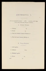 Aritmetiikka, Oxford University Press, n. 1870 (painettu)