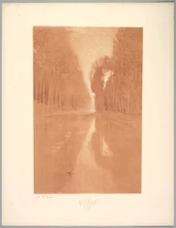 Maisemasarja: maisema, levy 2, muistiinpano, tähtikukat, 1892-1893.