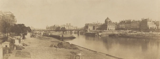 Seine Pont du Carrouselilta kohti Notre Damea, 1853.