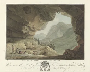 Näkymä maisemaan Lohikäärmeen luolasta Vue de la Caverne du Dragon dans le Canton d