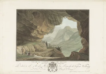 Näkymä maisemaan Lohikäärmeen luolasta Vue de la Caverne du Dragon dans le Canton d