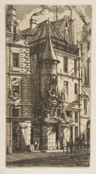 Tornillinen talo Rue de la Tixéranderiella Pariisissa