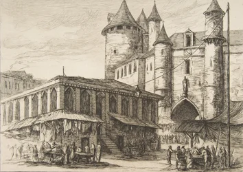 Le Grand Châtelet Grand Châtelet, Pariisi noin 1780, aikaisemman piirustuksen, 1861, mukaan.