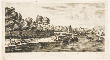 Seine-joki ja ostoskeskuksen kulma, Pariisi